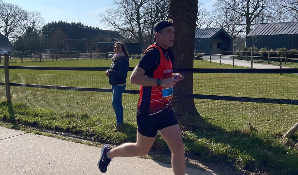 Een van de Veendammer in actie in de omgeving van Haren. 