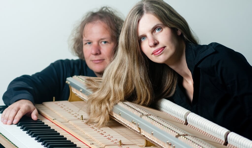 Pianoduo Jeroen en Sandra van Veen. (foto: Janey van Ierland)