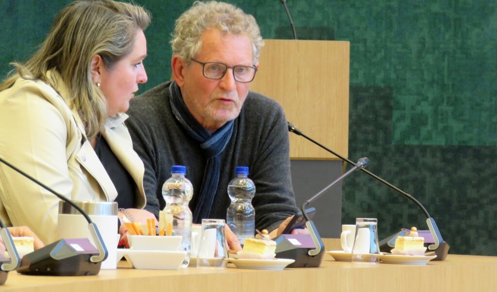 Patricia Nieland en Marcus Ploeger van GemeenteBelangen, de winnaar van de verkiezingen.
