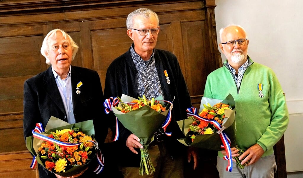 Kor Mulder, Fenno Scheeringa en Arent Boonstra. (foto Persbureau Drenthe)