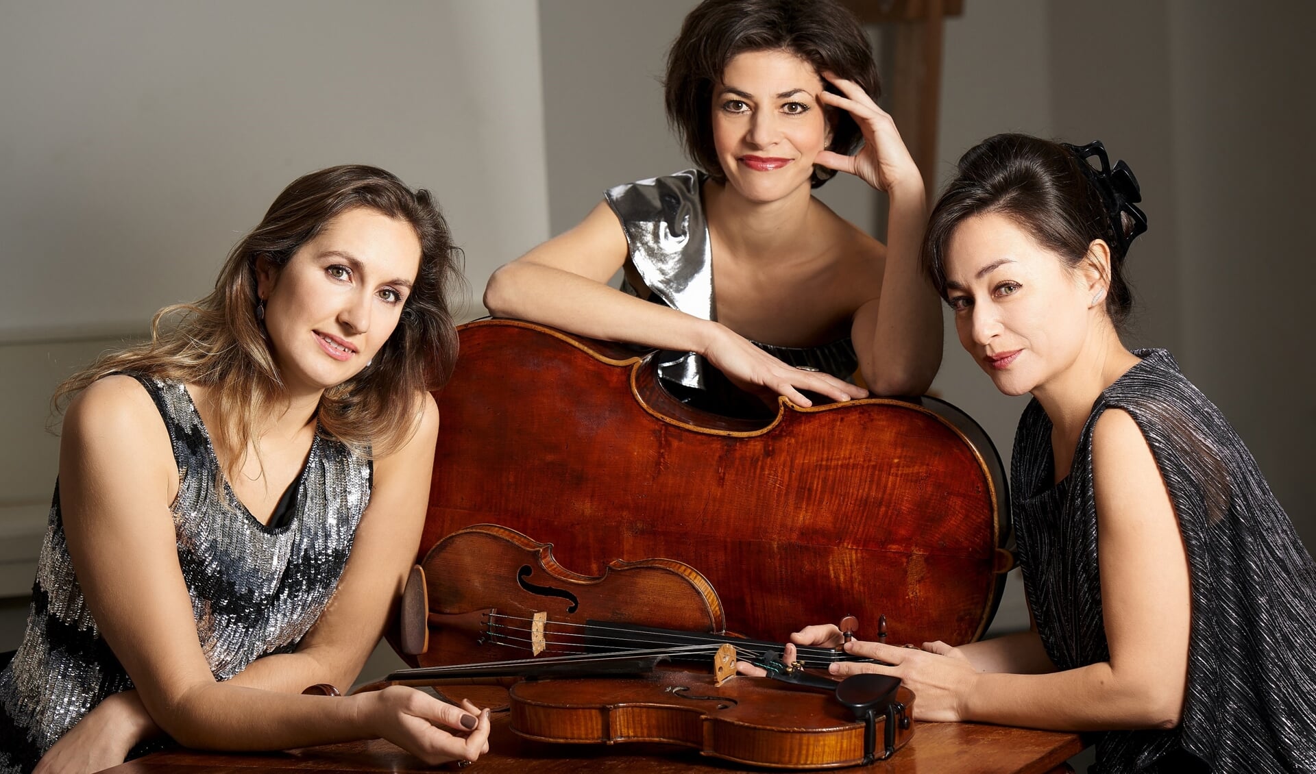 Het Serafino String Trio, aanstaande zaterdag op het podium van Museum Vosbergen.