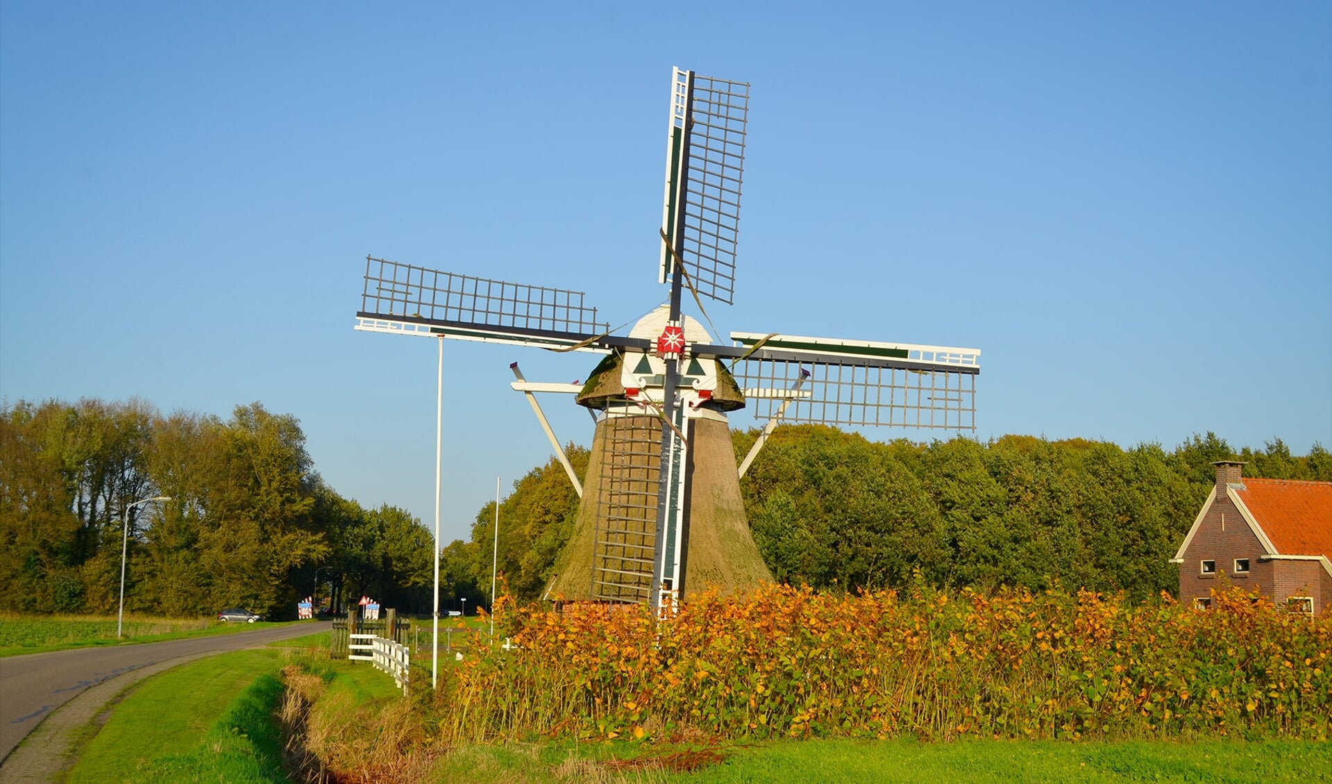 De Fraeylemamolen aan de Groenedijk in Slochteren.