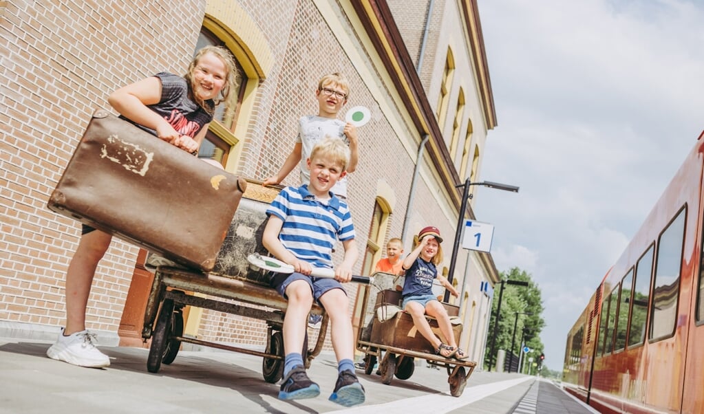 Kinderen hebben deze week gratis toegang tot het spoorwegmuseum in Zuidbroek. (foto Stella Dekker)