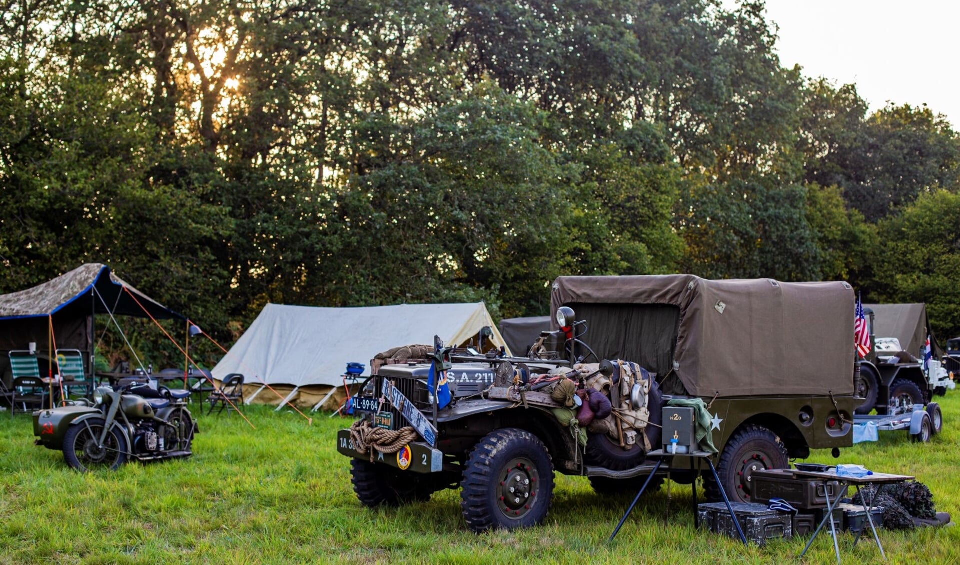 In het museum wordt komend weekend een militair bivak ingericht.