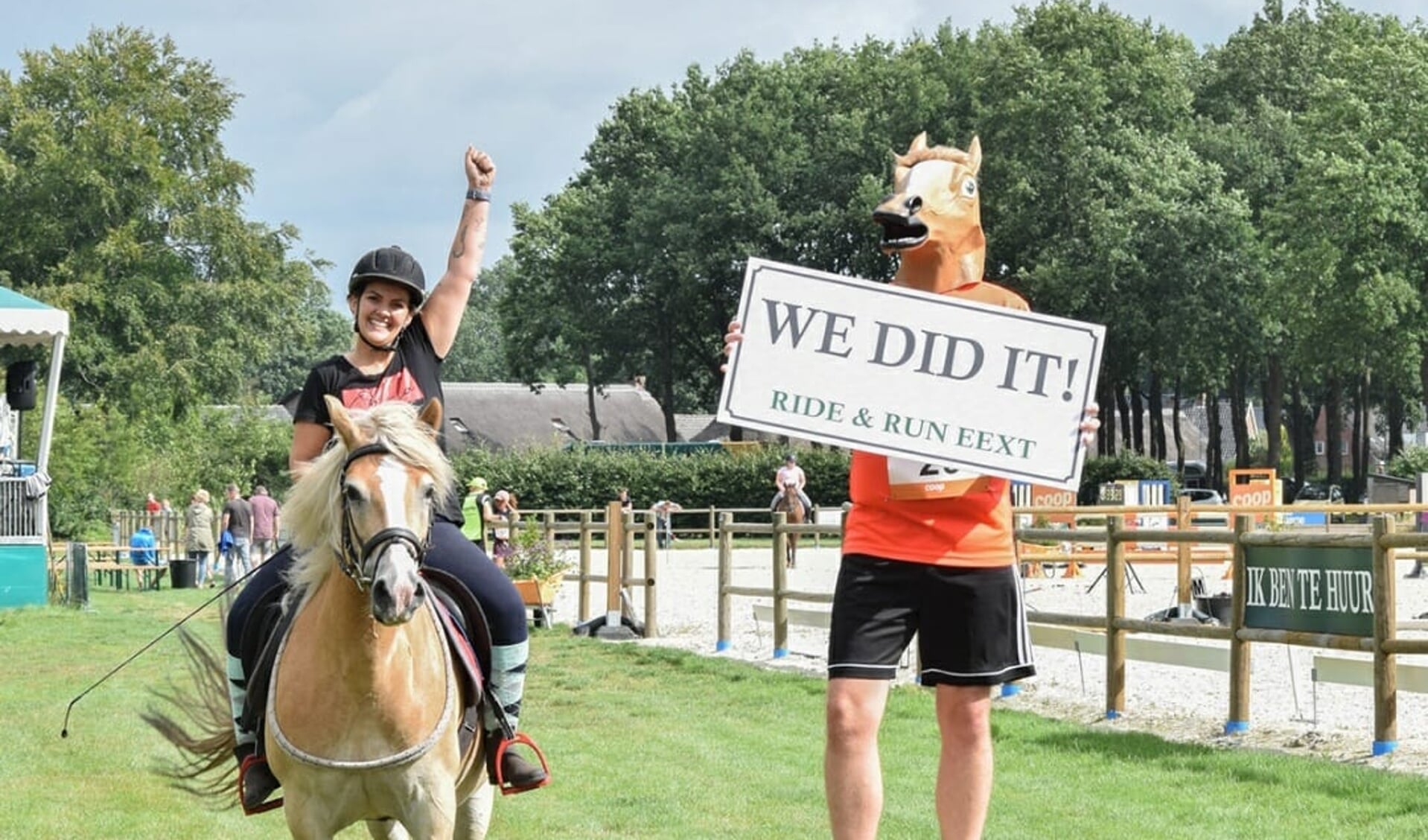 Het gaat niet om de overwinning, plezier staat bij de Ride, Run,en Bike  voorop.