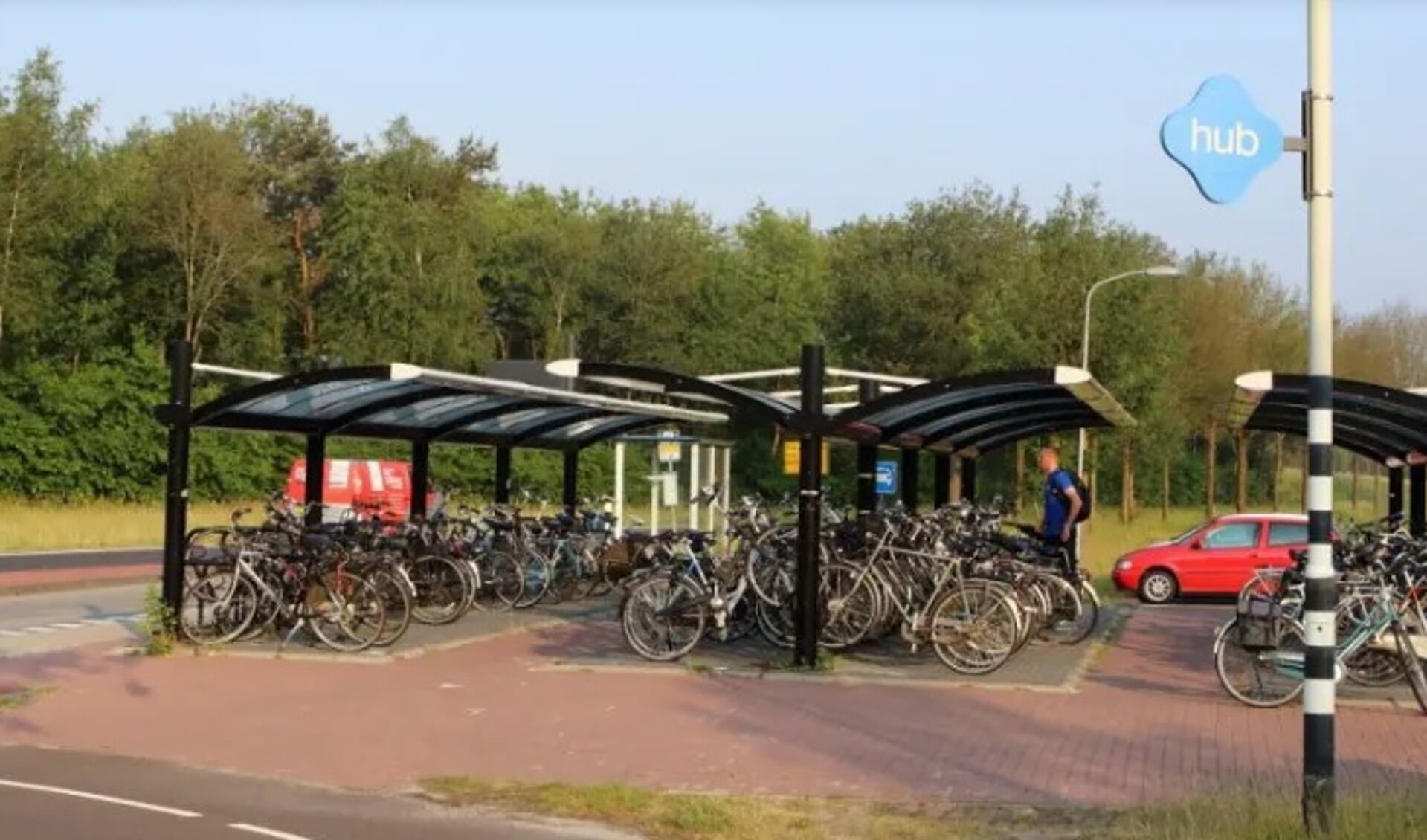 De hub aan de N34 bij Zuidlaren is één van de zestig hubs in Groningen en Drenthe.