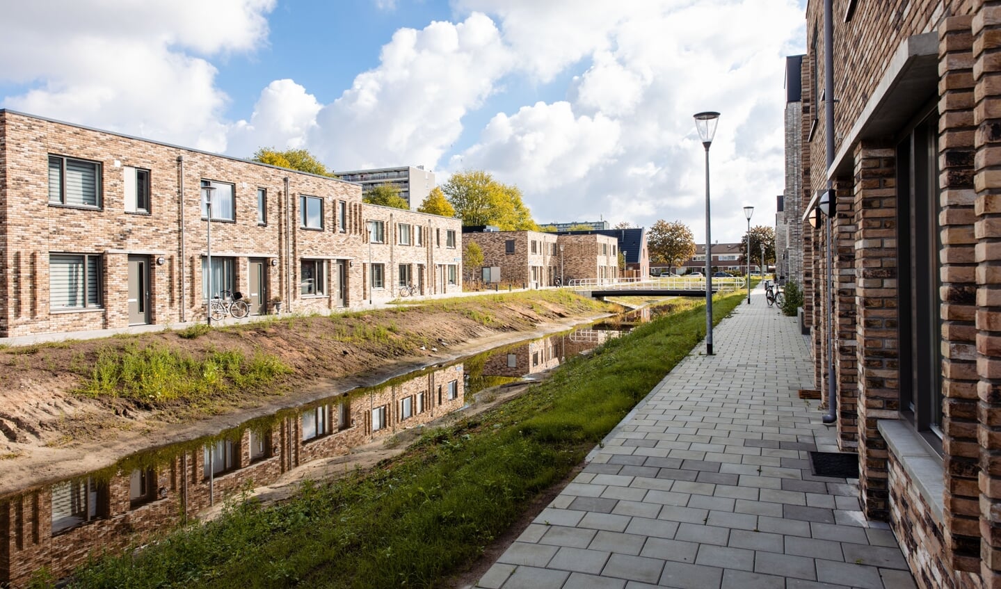 De herstructurering van de wijk Gorecht-West in Hoogezand krijgt steeds meer vorm. (foto Lefier)
