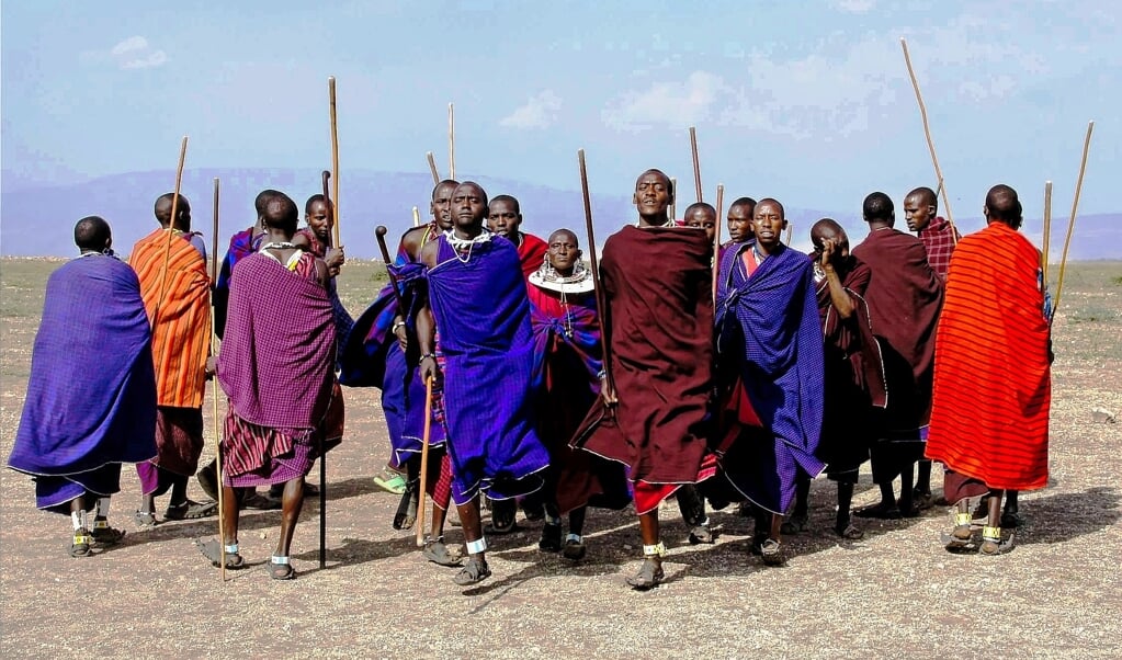 De Masai, een nomadisch volk in Oost-Afrika.