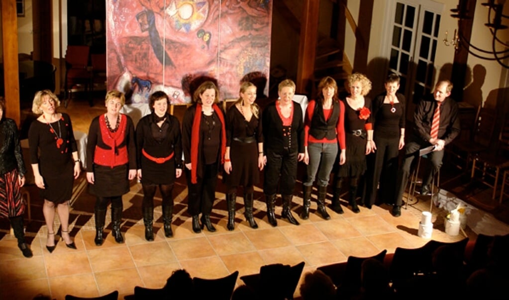 Vocalgroup Choral treedt zondagmiddag op in de Poststraatkerk in Stadskanaal. (eigen foto)