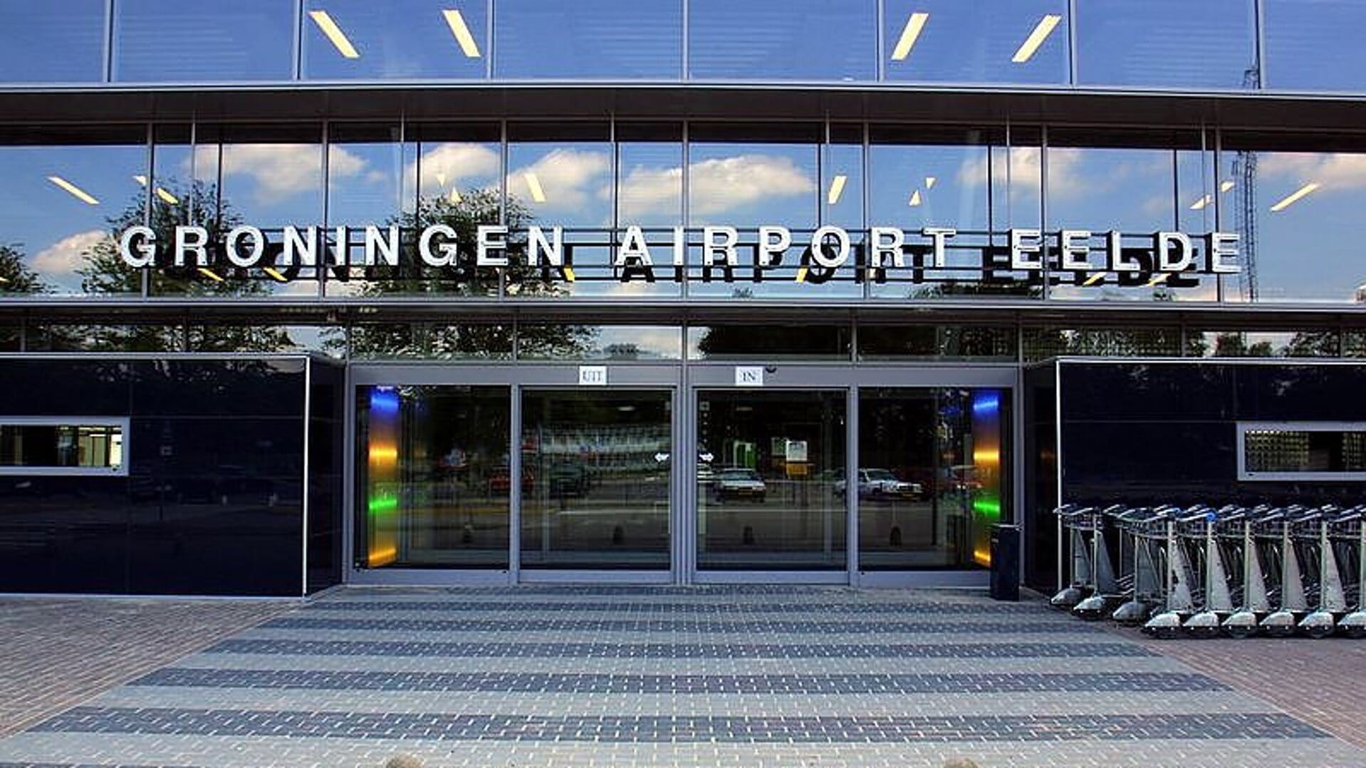 De terminal van Groningen Airport Eelde.