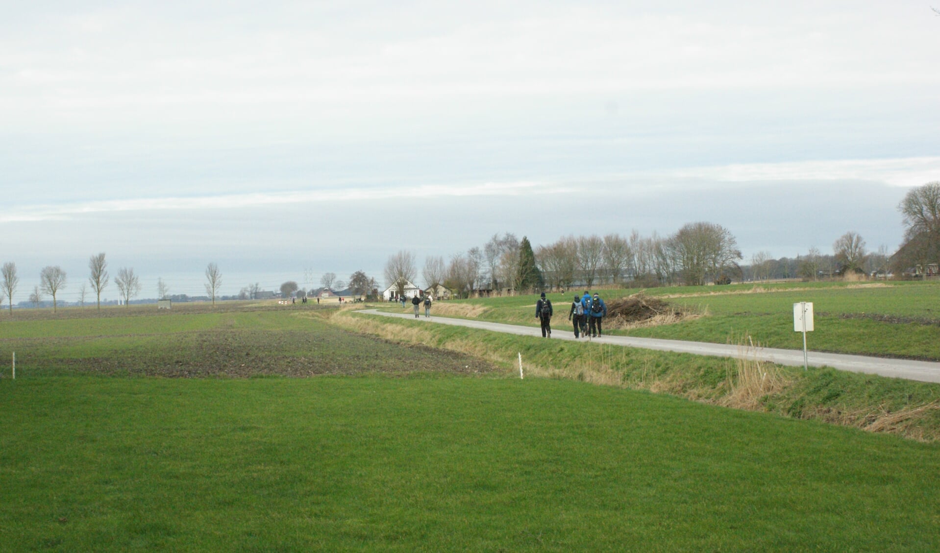 Wandelaars genoten van de tocht door het oude Fivelingo-gebied.