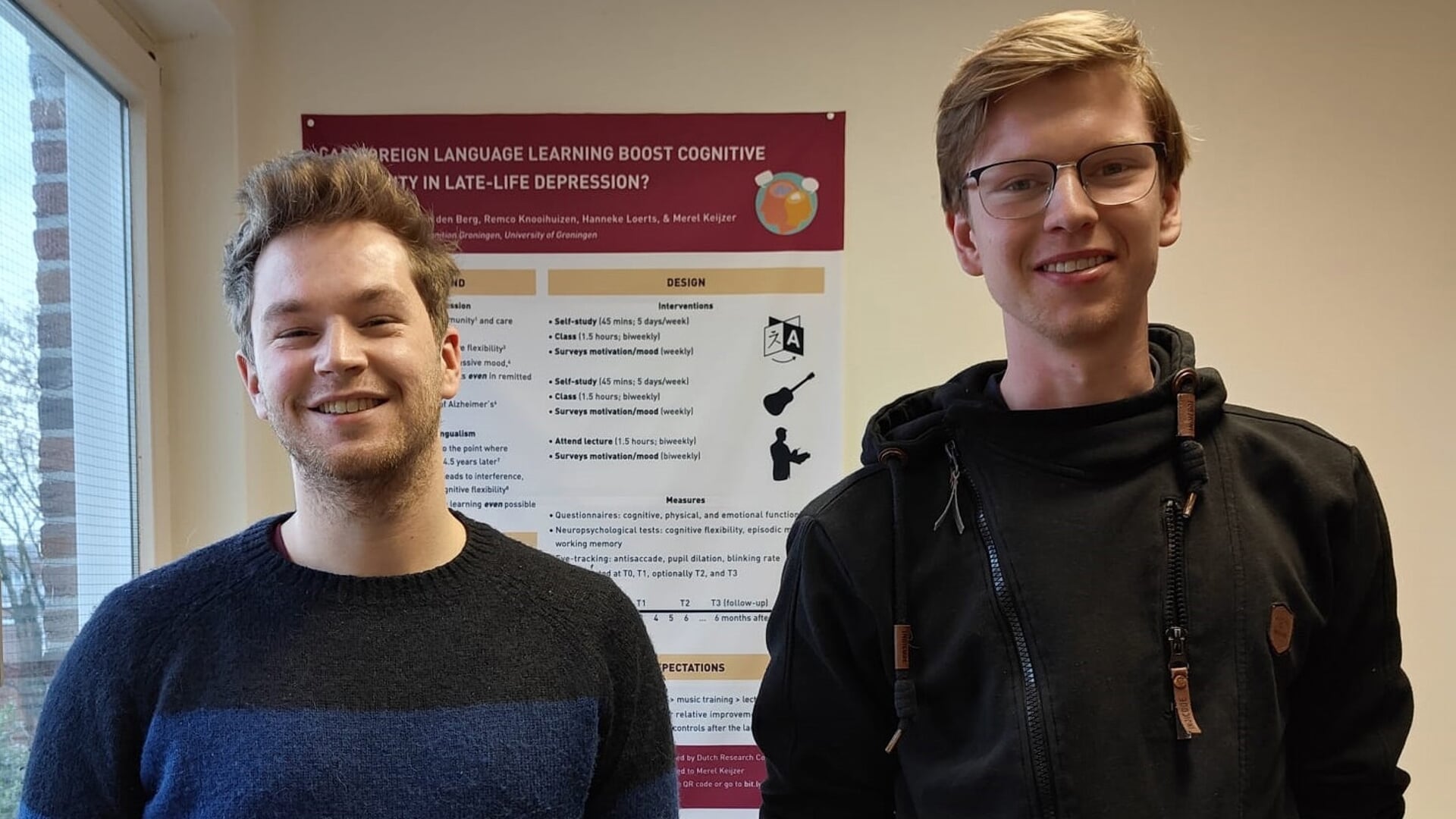 Jelle Brouwer en Wytze van der Molen die de lezing zullen verzorgen.
