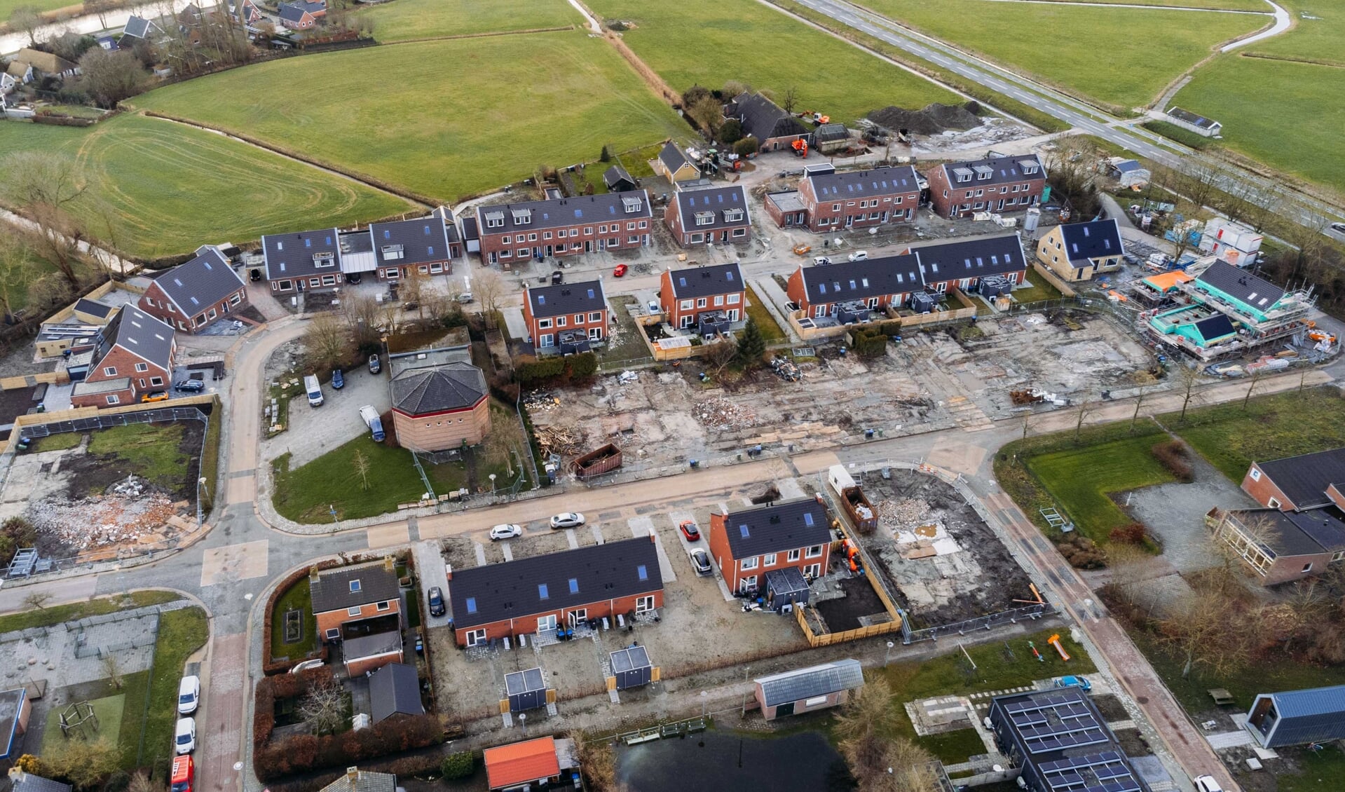 Nieuwbouw in de Nije Buurt in Ten Post (foto Wierden en Borgen).