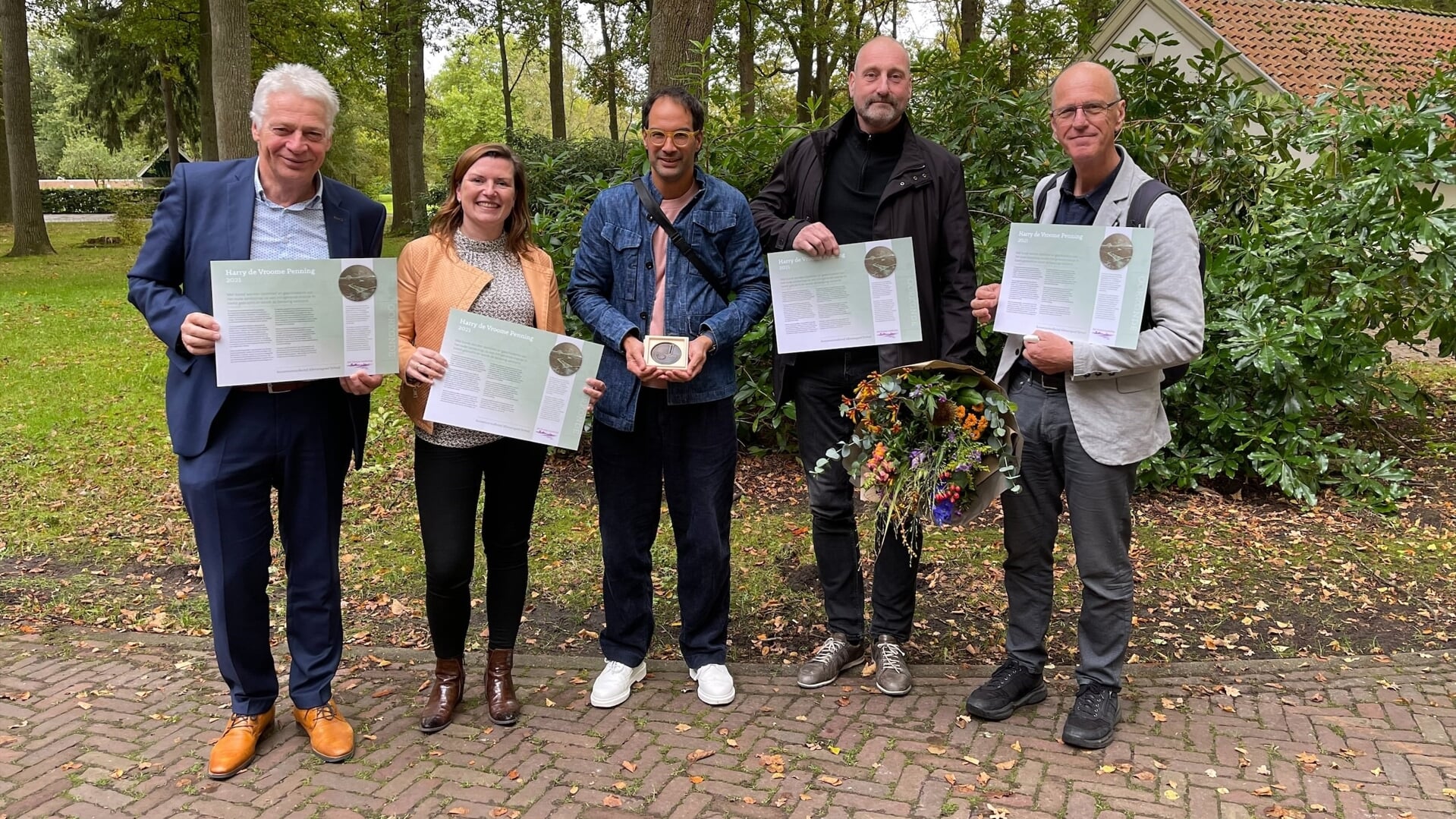 Het kunstenaarscollectief Allemansgoed Terheijl, winnaar van de Harry de Vroome Penning in 2021.
