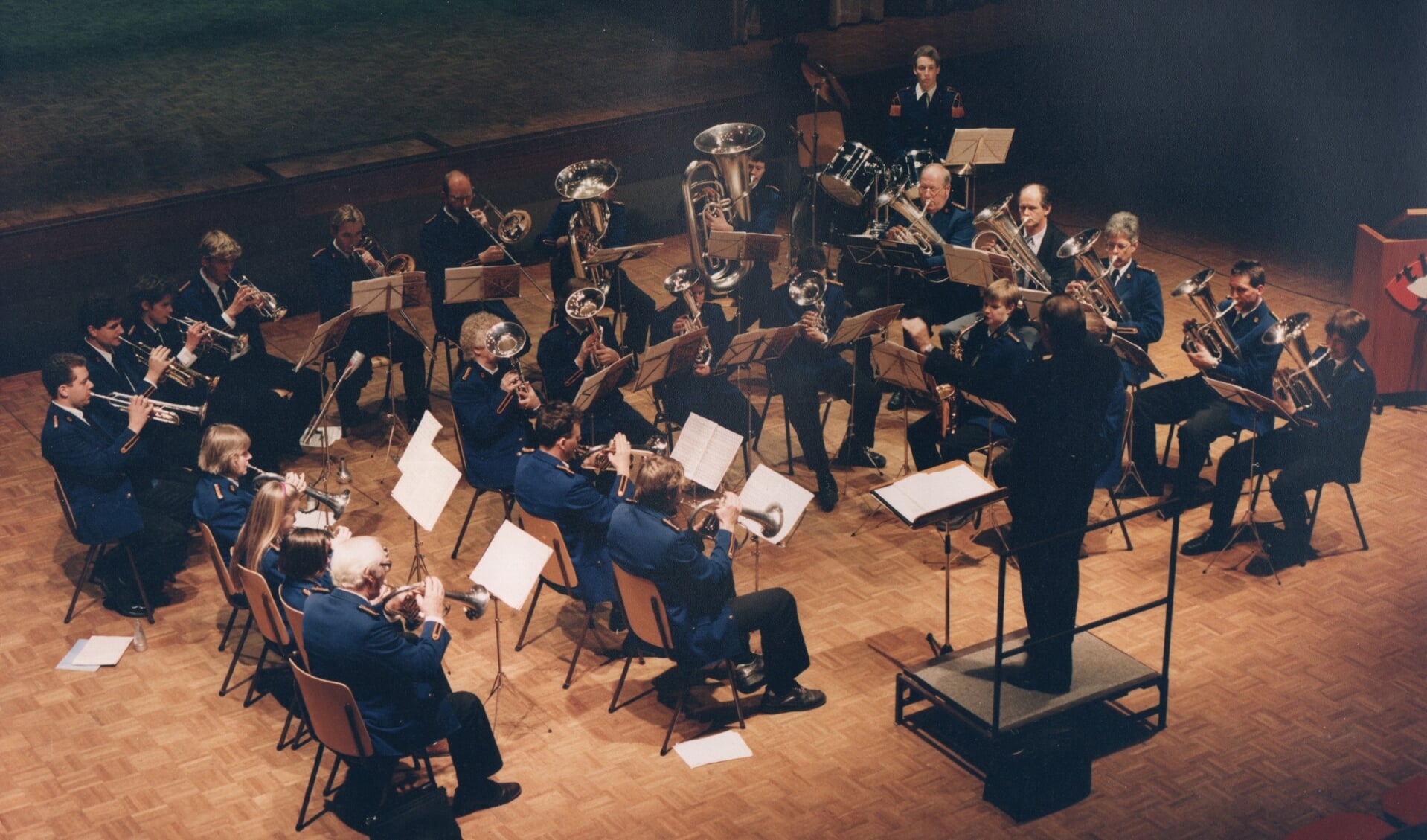 Muziekvereniging CBS in actie in 1993.