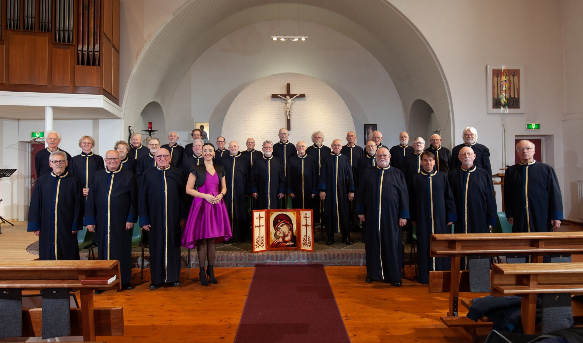Het Byzantijnskoor Drenthe zingt in Gieten.