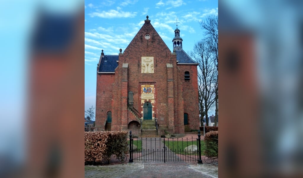 De monumentale kerk in Harkstede. 