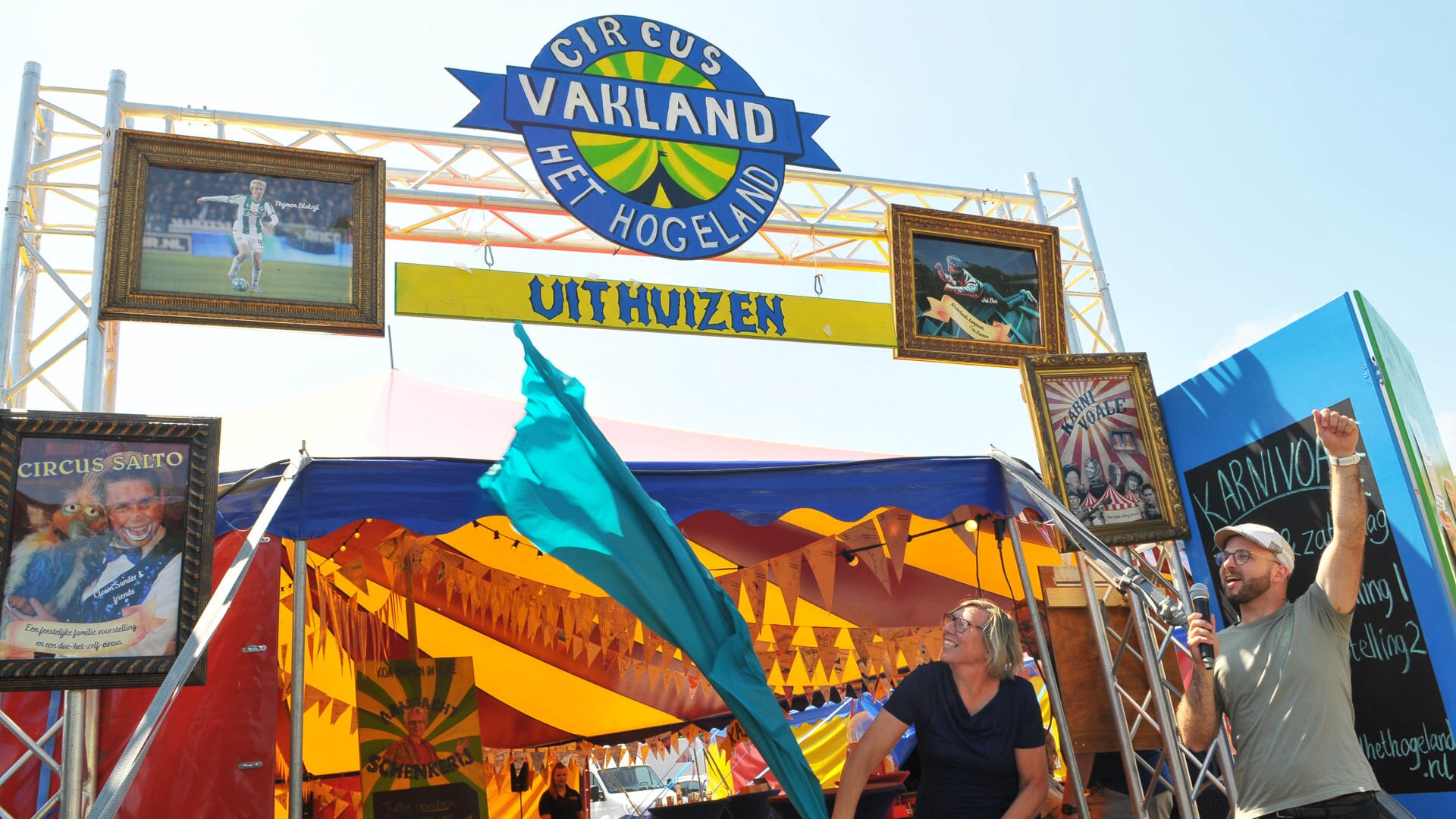 Circus Vakland stond de afgelopen periode onder andere in Uithuizen.