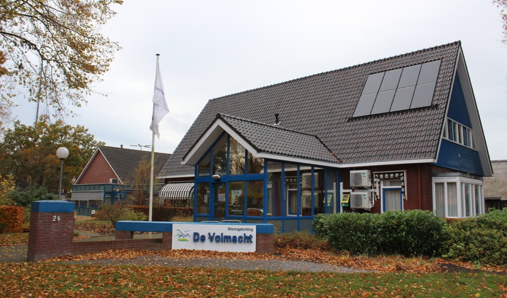 Het kantoor van De Volmacht aan Gasselterweg 24 in Gieten dat gevestigd is in het voormalige pand van Simon Valk. 