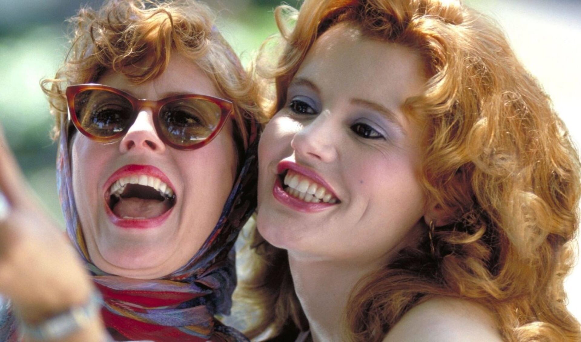 Susan Sarandon en Geena Davis als Thelma en Louise.