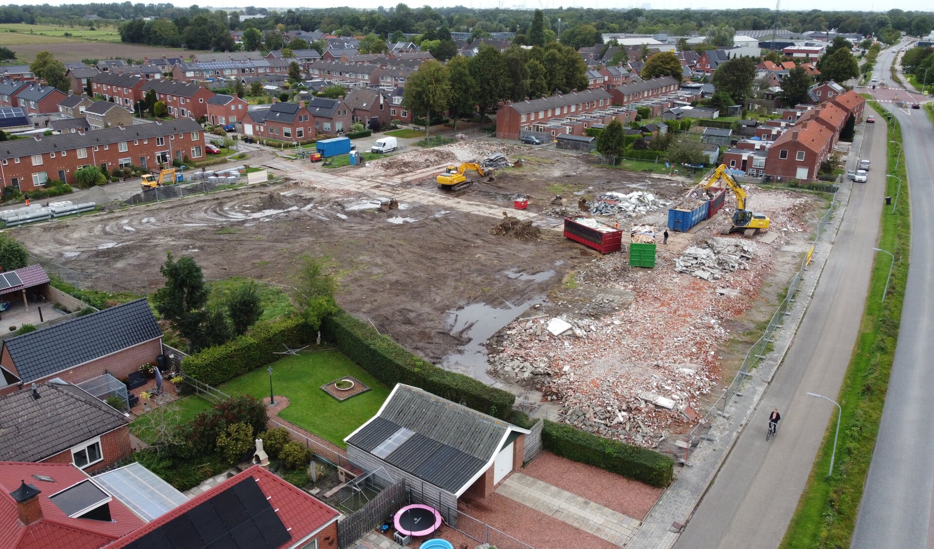 Een groot deel van de woningen in Uithuizen Noord is inmiddels gesloopt. Foto: Jan Huizinga. 