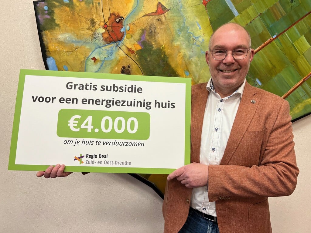 Wethouder Henk Zwiep van Borger-Odoorn moedigt inwoners die in aanmerking komen aan om subsidie aan te vragen. (foto: gemeente Borger-Odoorn)