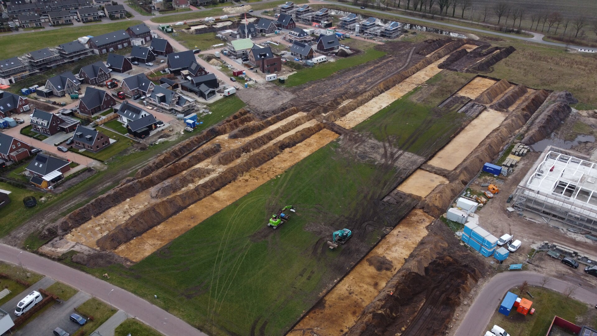 Ook vorig jaar werd al archeologisch onderzoek in de wijk Daalkampen verricht. (foto: gemeente Borger-Odoorn)