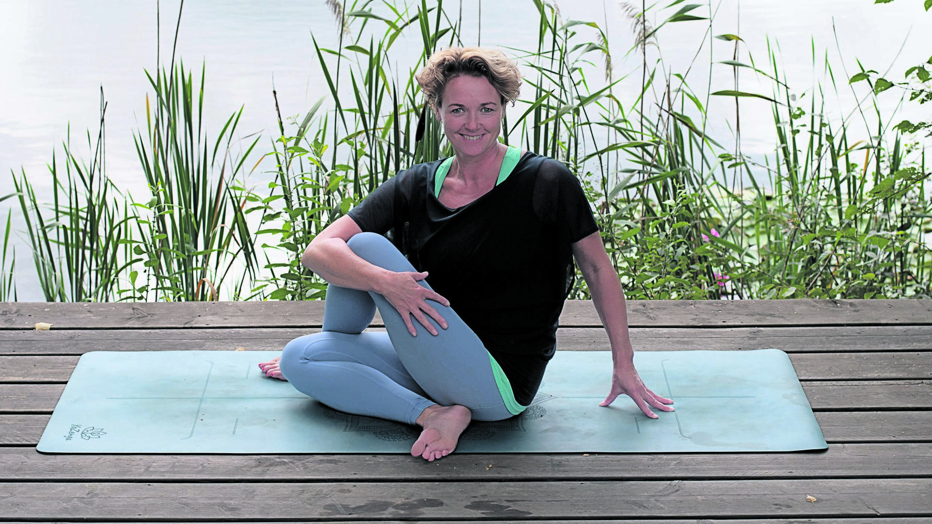 Mariska Leegte hoopt met Yoga Flow Zuidlaren mensen meer rust te kunnen geven in hun drukke levens. (foto: Lidia Vedder)