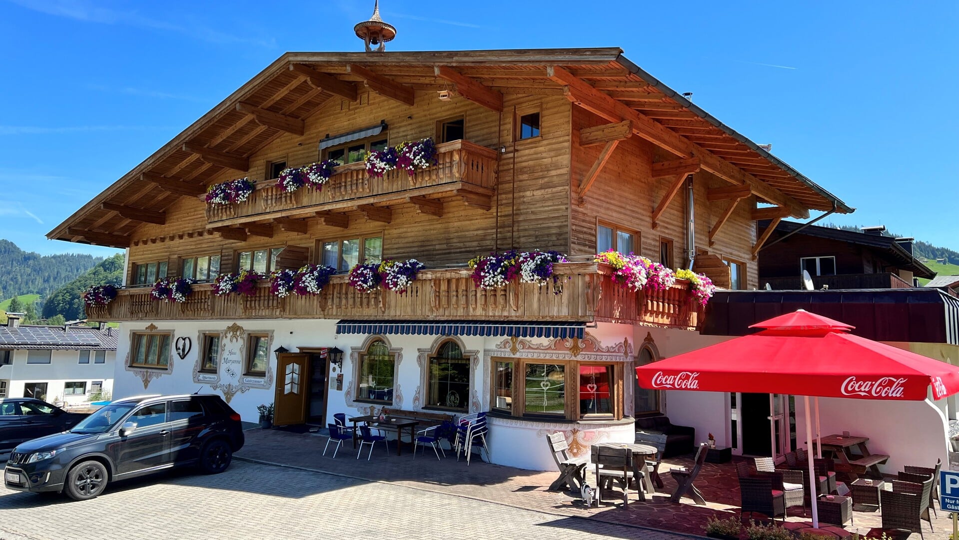 Het sfeervolle Haus Marjanne in Niederau in het Oostenrijkse Tirol.