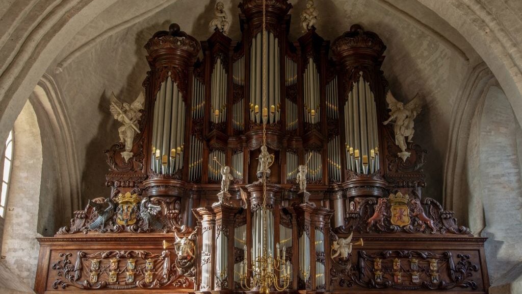 `Het Hinsz-orgel in de Petruskerk van Leens.