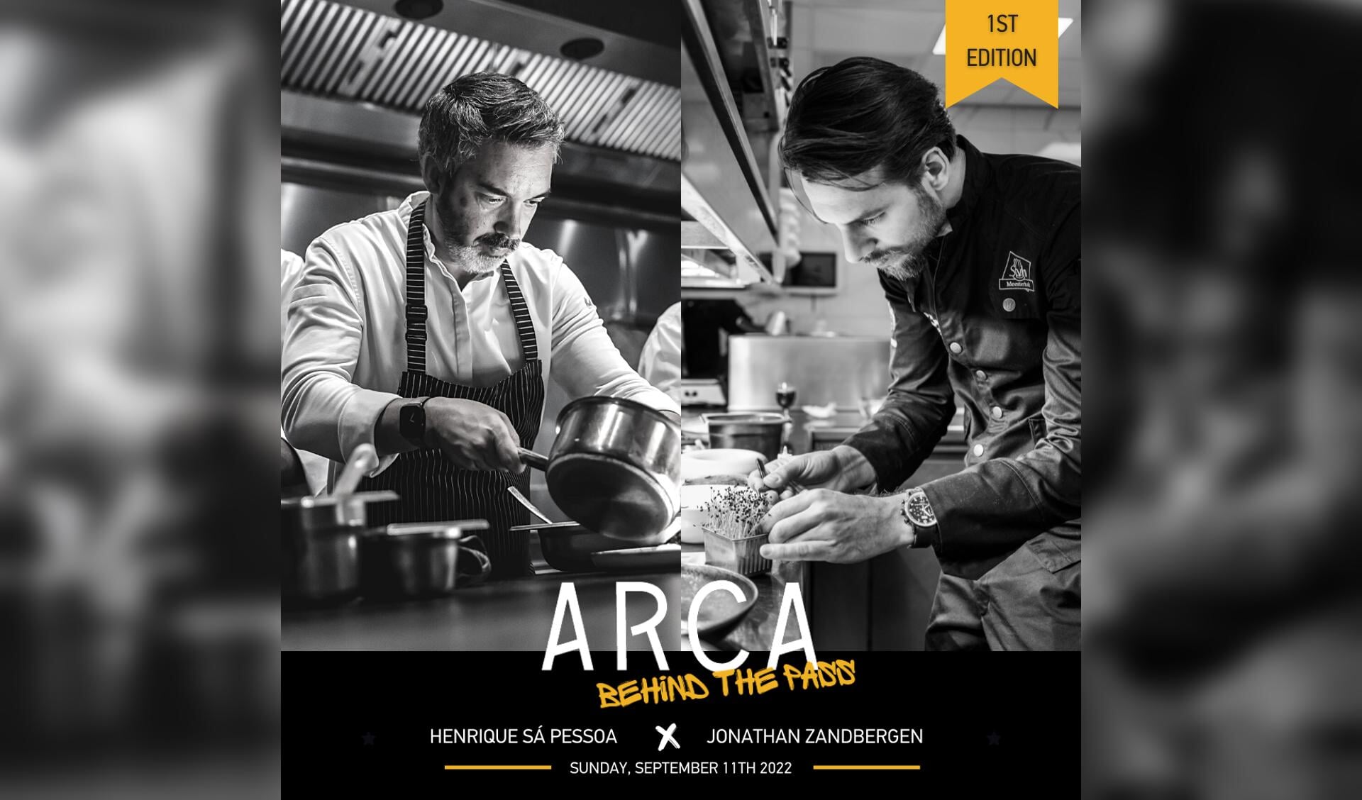 In deze eerste editie slaan chef-kok Henrique Sá Pessoa en Jonathan Zandbergen (Restaurant Merlet) de handen ineen