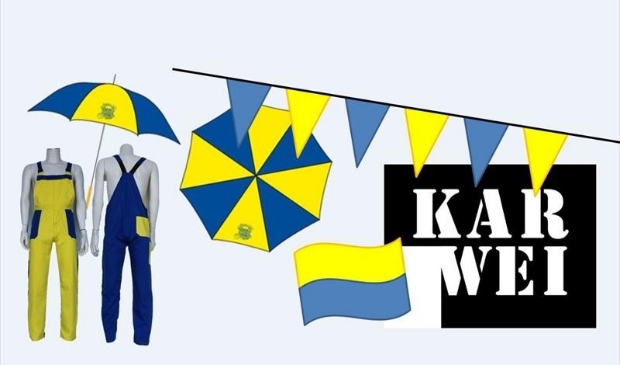 Geel-blauwe Krullendonkse merchandise exclusief bij Karwei