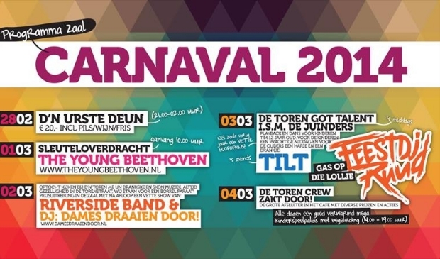 Carnaval 2014 is ‘ROCK ’N ROLL bij De Toren!