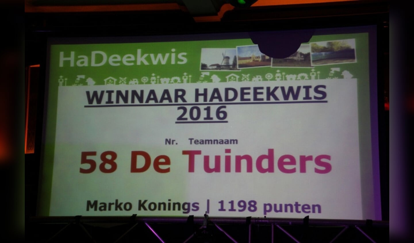 Heeswijk-Dinther - Uitslag HaDee kwis