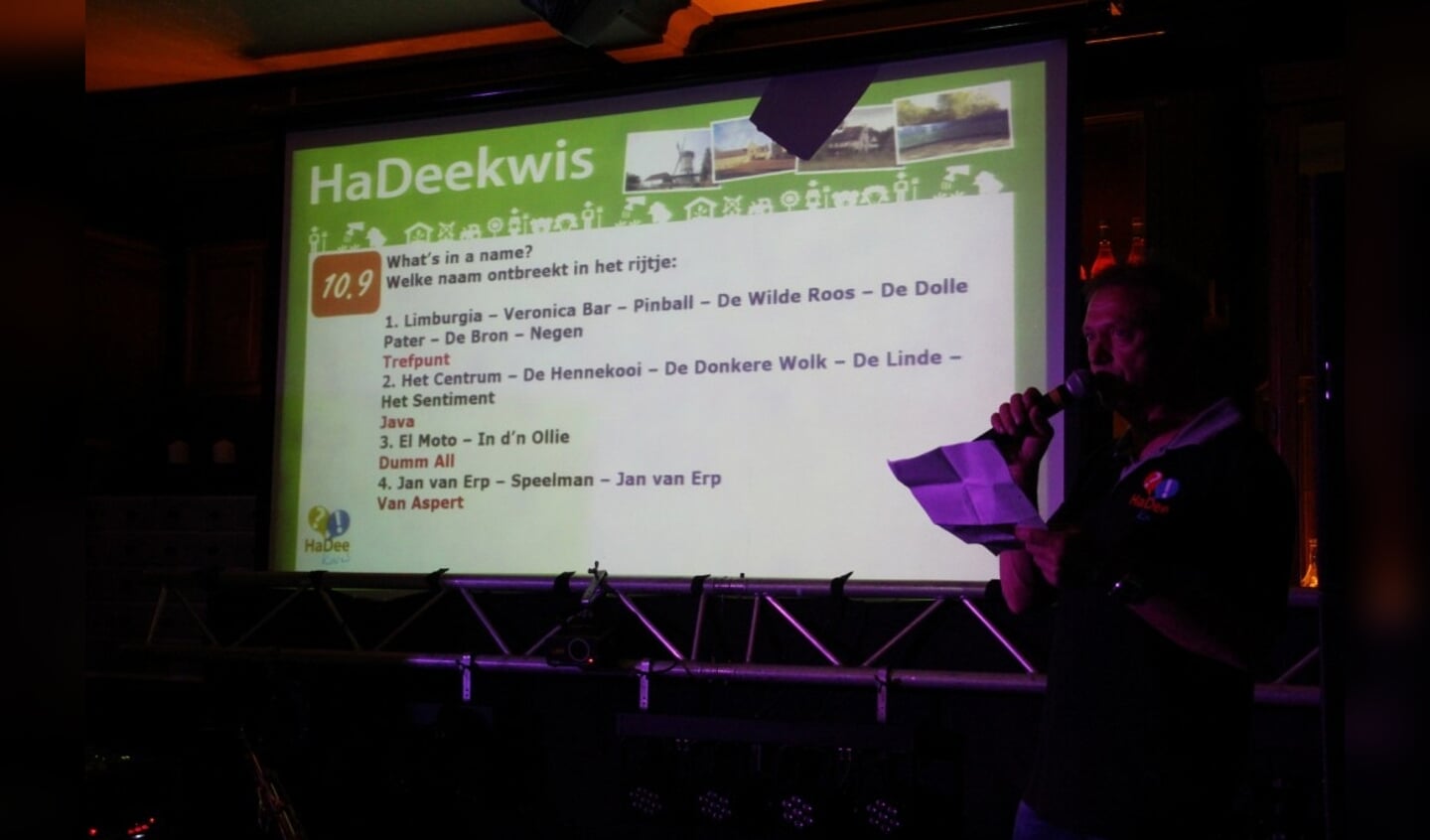 Heeswijk-Dinther - Uitslag HaDee kwis