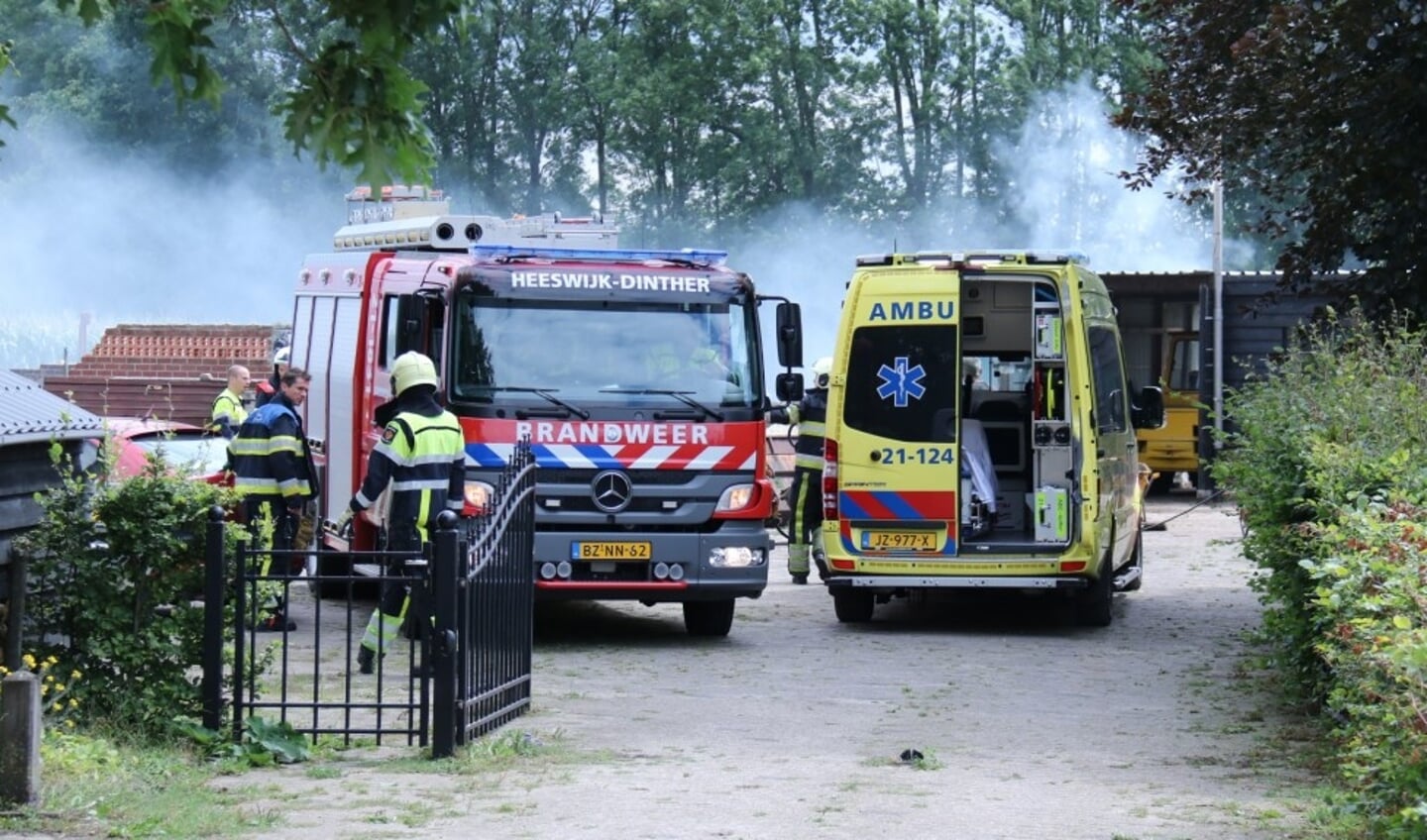 Persoon gewond bij brand in Heeswijk-Dinther