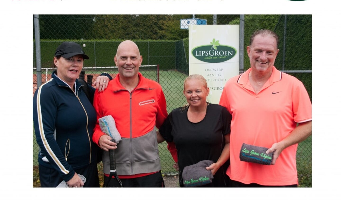 Nistelrode - LipsGroen 45+ tennistoernooi finalisten