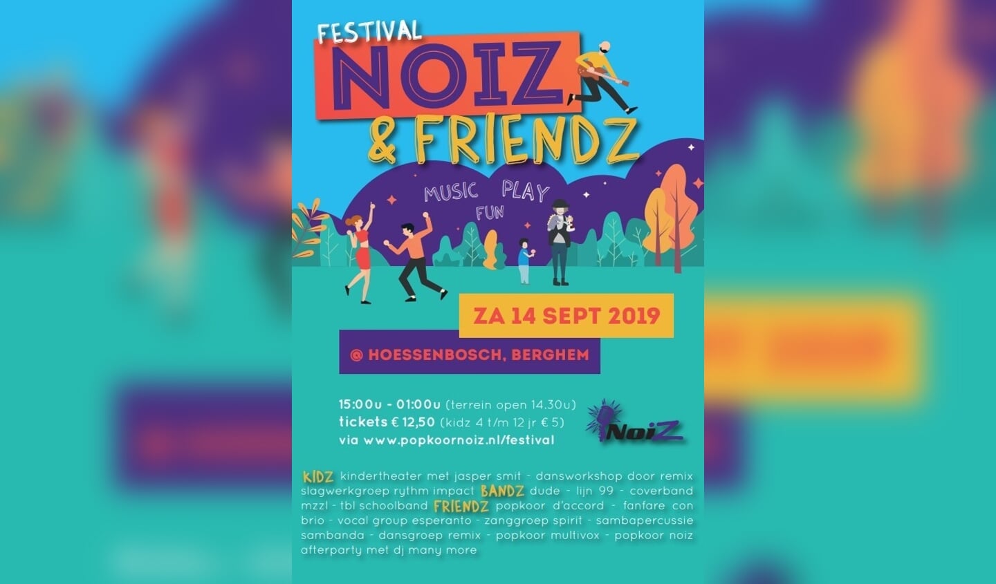 Popkoor Noiz viert 10-jarig jubileum met festival in Hoessenbosch