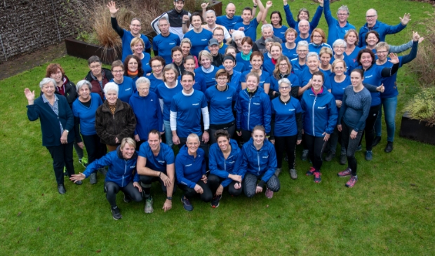 <p>Een aantal lopers van RTB na afloop van een evenement.</p>