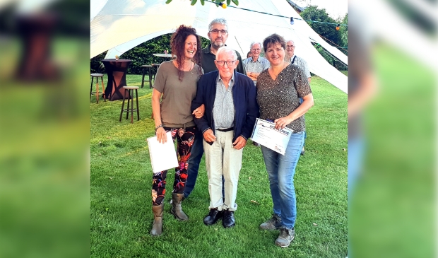 Van Links naar rechts...Elle van der Zanden, Bert van der Pas, Frank Geenen, Sandra de Wit)