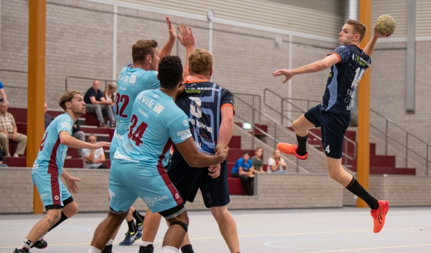 Aanvoerder Erik Loeffen: terug met vijf goals en helaas ook een grote nederlaag.