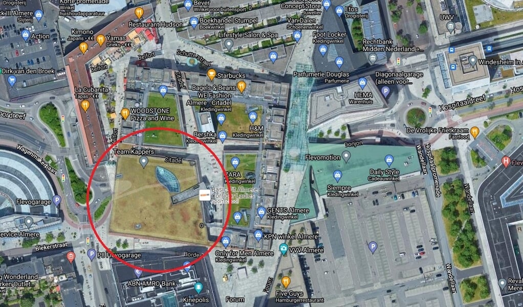 het blok van V&D (Foto: Google Maps)