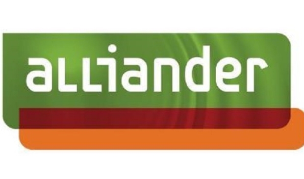 <p>Het logo van Alliander. (Foto: aangeleverd)</p>