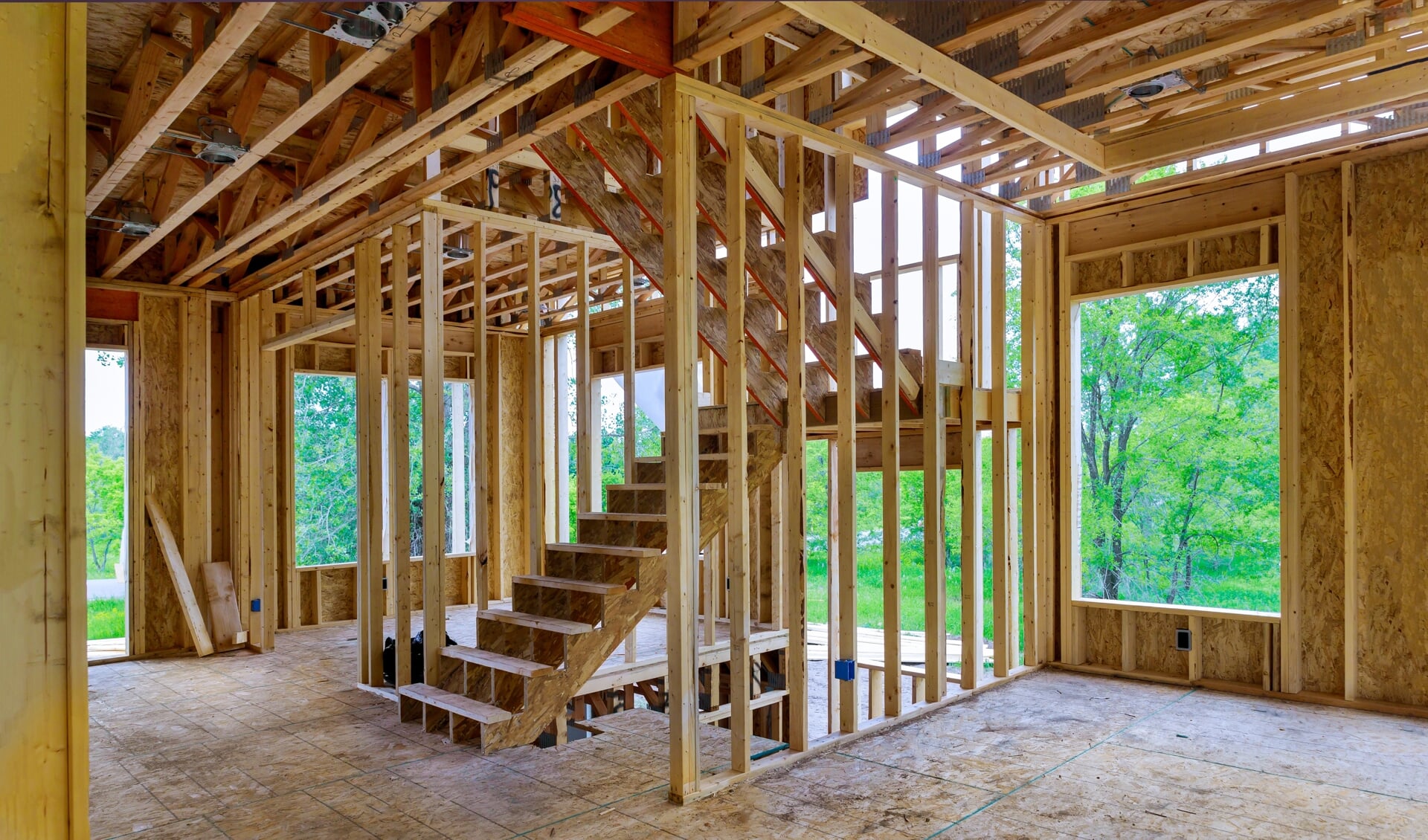 Eén op de vijf woningen moet gebouwd zijn met hout. (Foto: Adobe Stock)