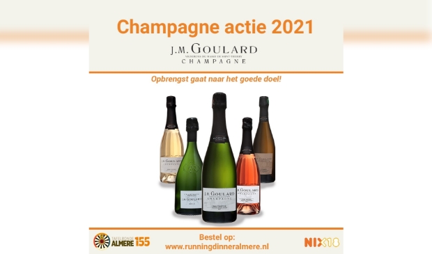 De Almeerse Tafelronde heeft wederom een champagne-actie voor het goede doel. (Foto: aangeleverd) 