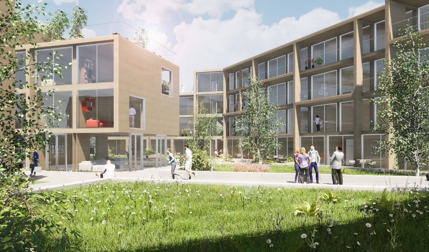 Een artist impression van het project.(Foto: aangeleverd)