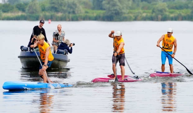 Het NK Sup vond plaats op de Noorderplassen. (Foto: Fred Rotgans)