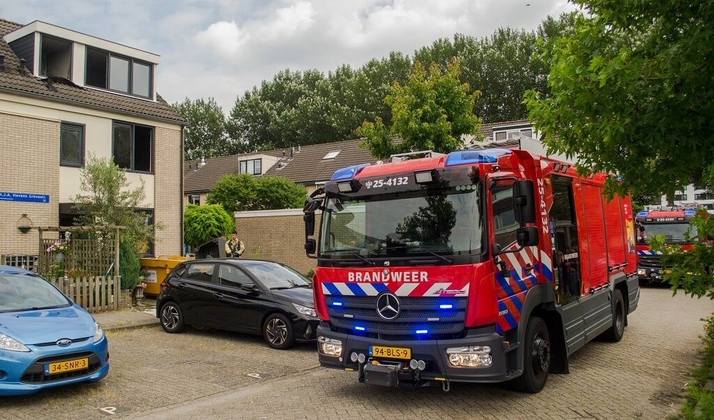 De brandweer rukte uit. (Foto: HV Almere)