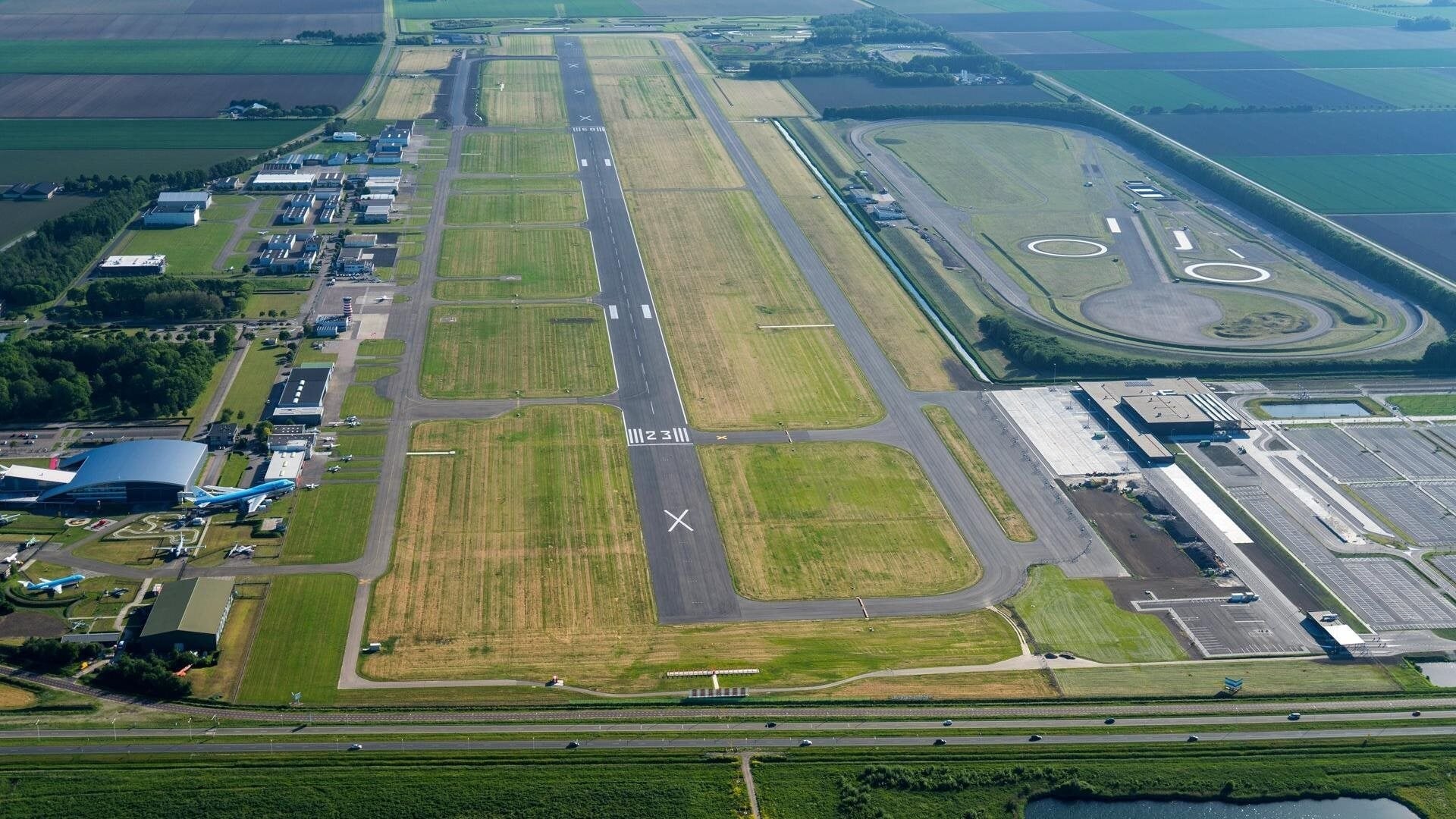 Lelyststad Airport. (Foto: provincie Flevoland)