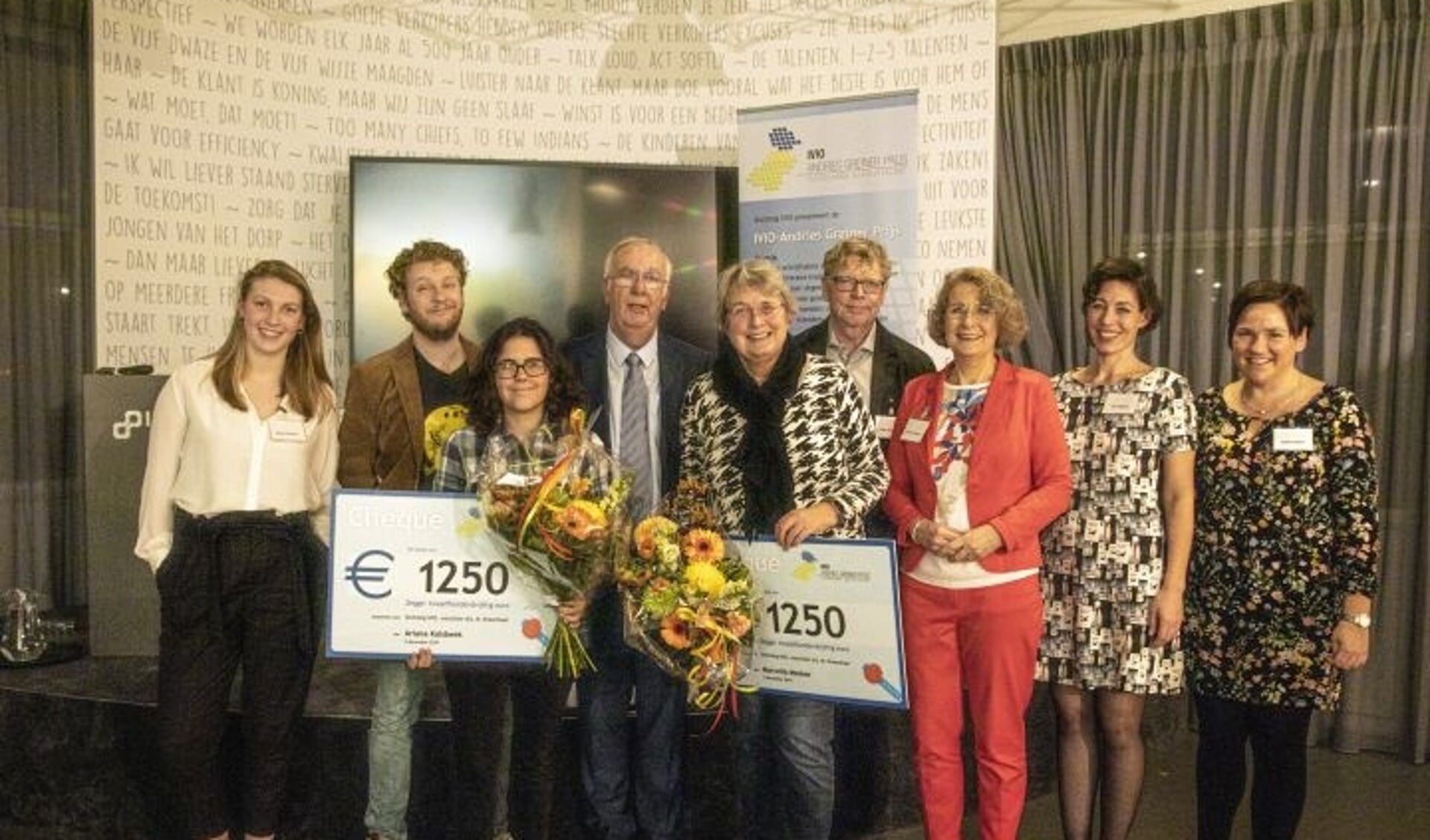De winnaars van de Andries Greinerprijs 2019 (Foto: aangeleverd)